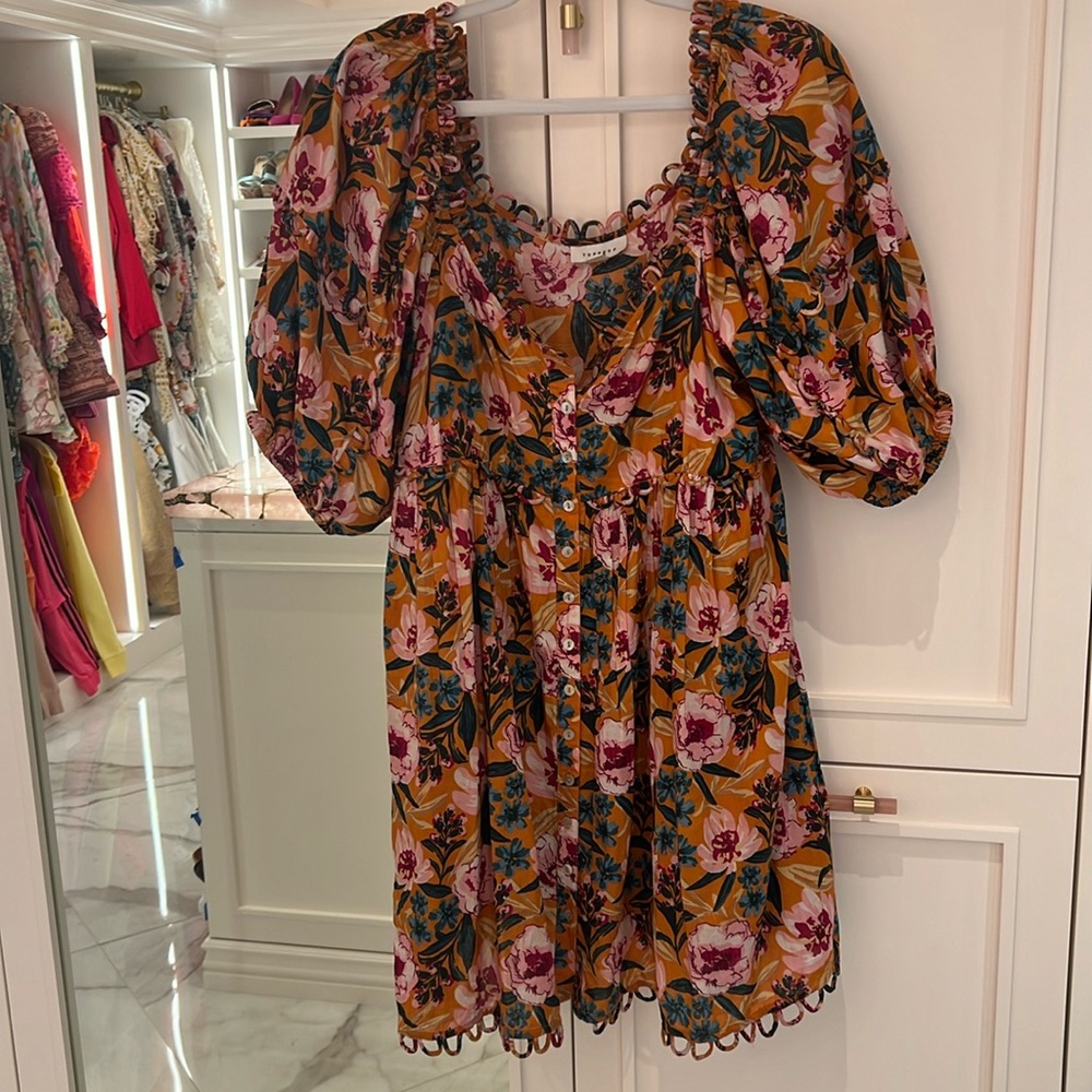 Topshop Prairie Dress Size 10 large Nordstrom